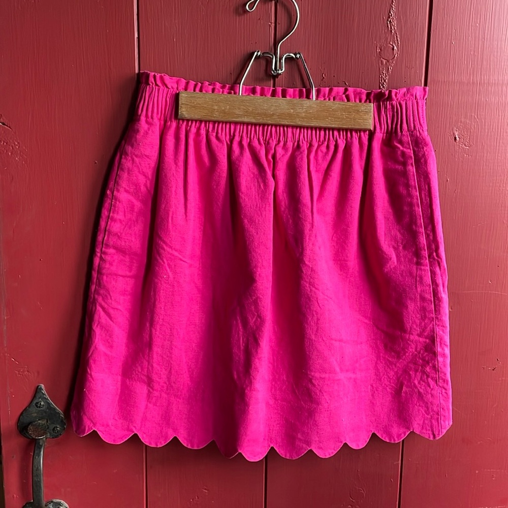 J.Crew pink ruffle skirt, size 4